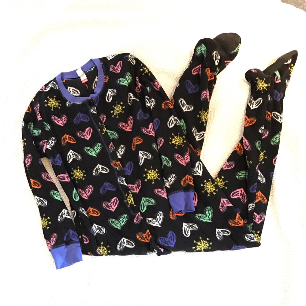 No Boundaries Multicolor Heart Pajama Set